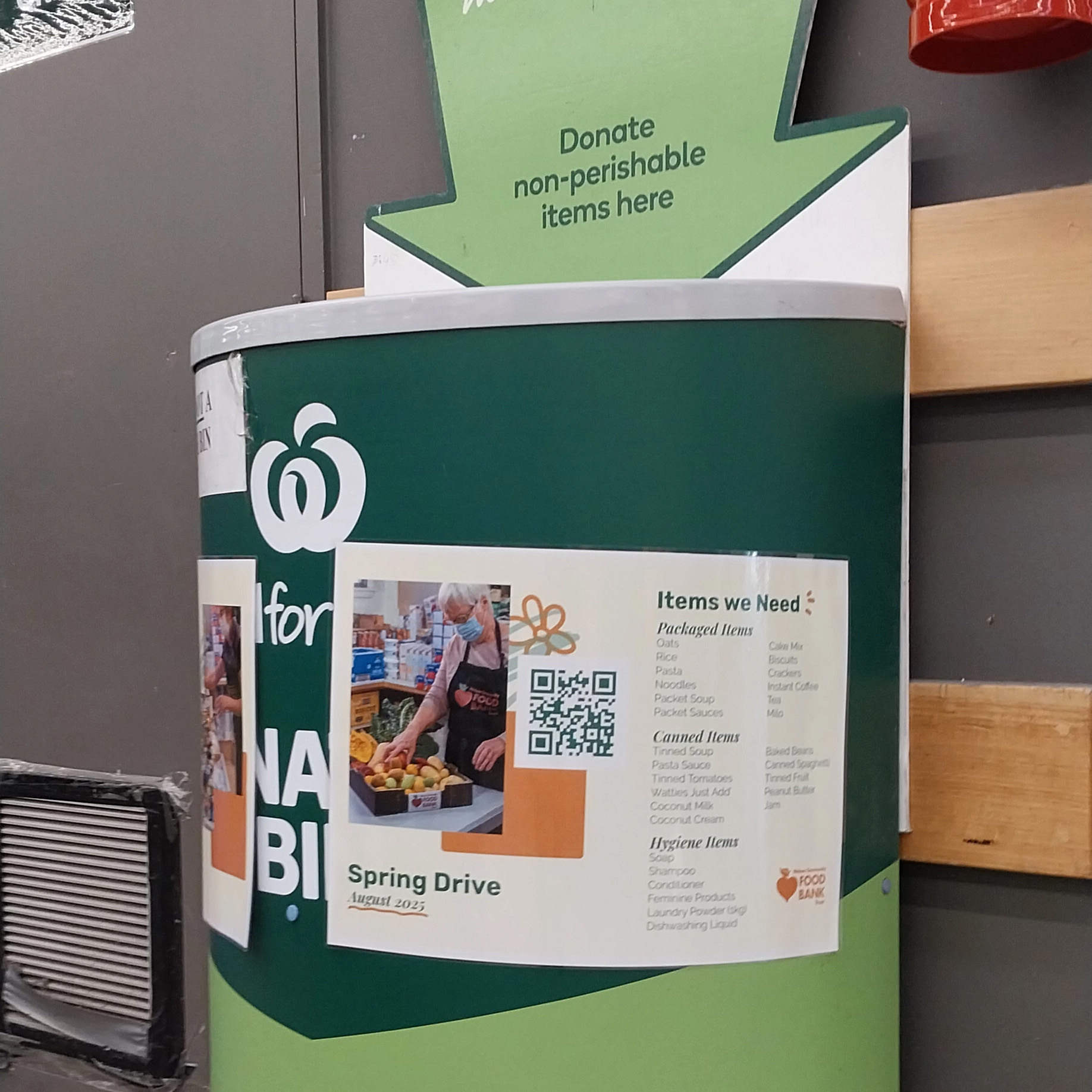 Foodbank in Countdown